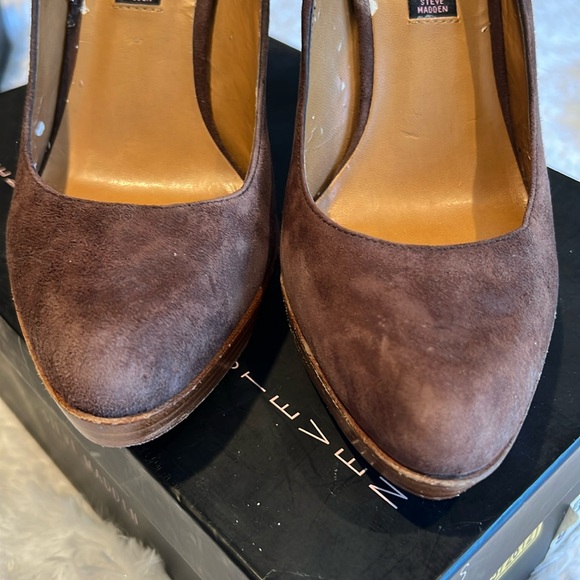 Steven by Steve Madden Lemore brown suede heel option 3 pairs - Picture 6 of 13